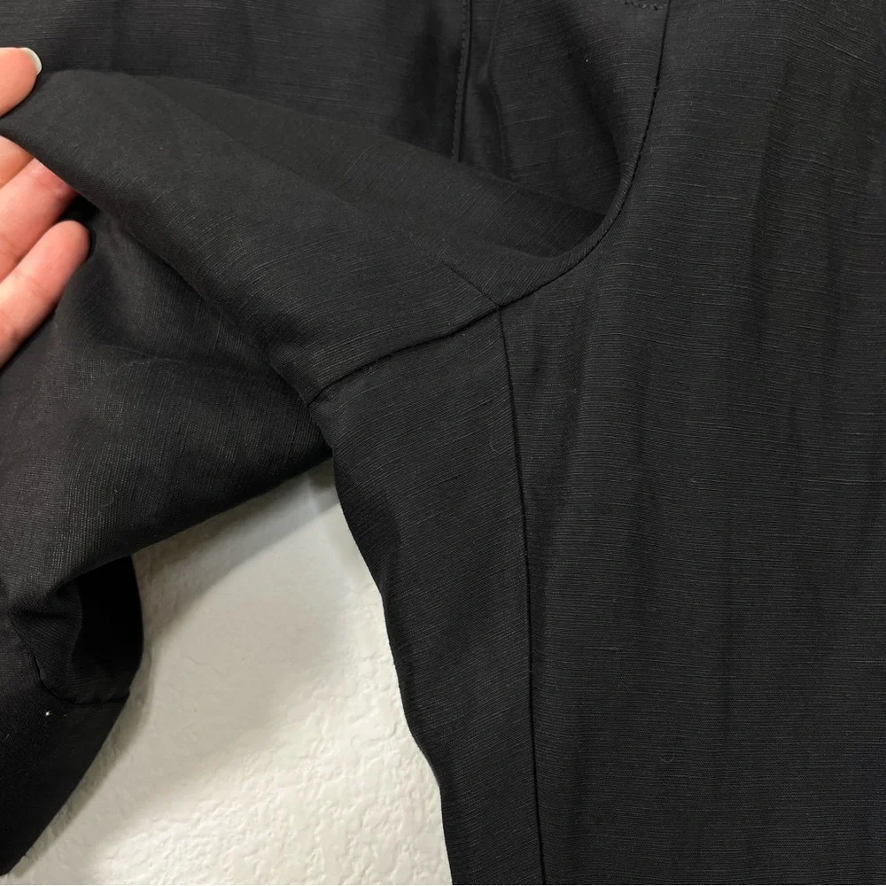 Aritzia Babaton‎ Titan Linen Cargo Pant black size 8